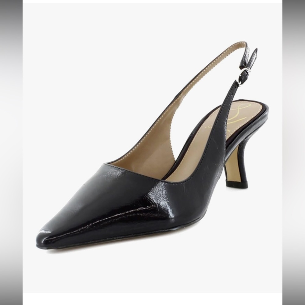 Sam Edelman Black patent Bianka Slingback pumps
